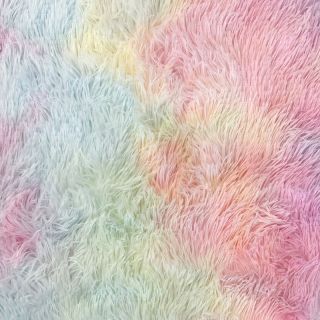 Faux fur Rainbow light