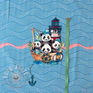 Jersey Sailor Panda PANEL digital print