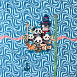 Úplet Sailor Panda PANEL digital print