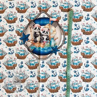 Jersey Sailor Panda PANEL digital print