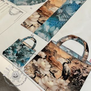 Tessuto decorativo BAG Heron panel