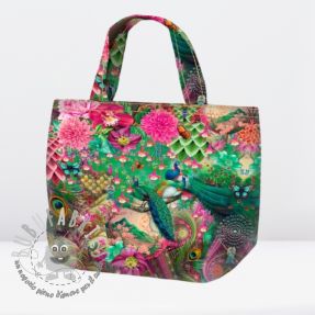 Tessuto decorativo BAG Peacock in the garden panel