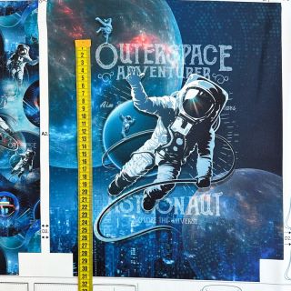 Dekoračná látka KIDS BACKPACK Outerspace PANEL