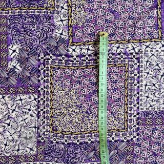 Viscosa RADIANCE Patchwork purple digital print