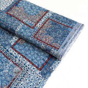 Viscosa RADIANCE Patchwork blue digital print