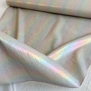 Dvojitá gázovina/mušelín FOIL Rainbow multicolour