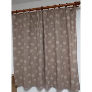 Decoration fabric Linenlook Elegant dandelion taupe