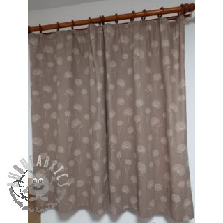 Tessuto decorativo Linenlook Elegant dandelion taupe