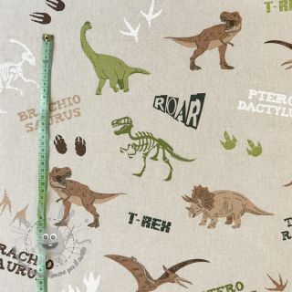 Tessuto decorativo Linenlook DINOSAUR WILD ADVENTURE