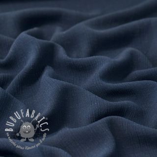 Viscosa con lino CRINCLE navy