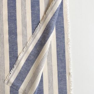 Ľan YARN DYED BIG Stripe blue