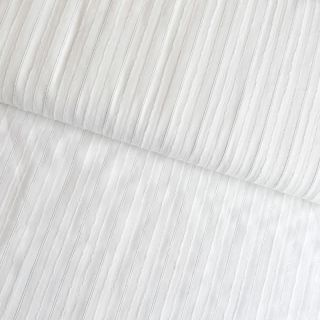 Bavlnená látka VOILE LUREX Stripe white