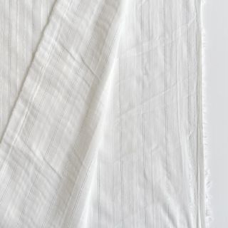 Bavlnená látka VOILE LUREX Stripe white