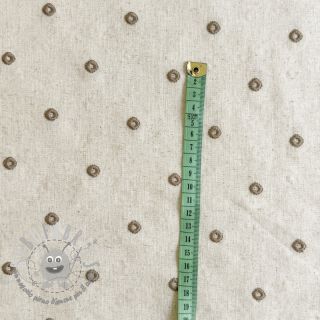 Viscosa con lino Embroidery square sand