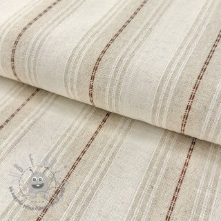 Viscosa con lino Stripe brown