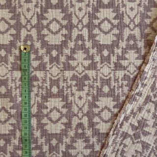 Dvojitá gázovina/mušelín JACQUARD Aztec aubergine