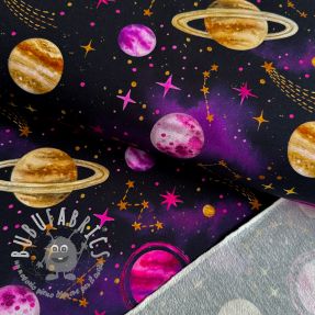 Felpa Planets and rockets design C digital print