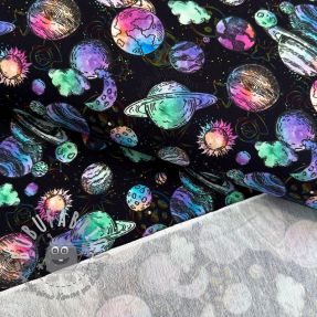 Felpa Planets and rockets design A digital print