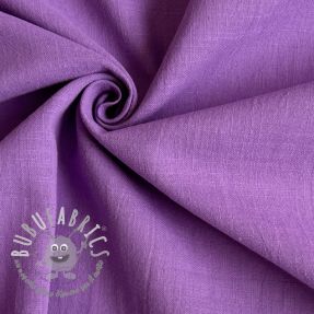 Tessuto di cotone con lino dark lilac