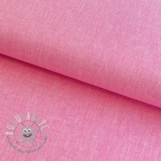 Lino con cotone Fishbone fuchsia