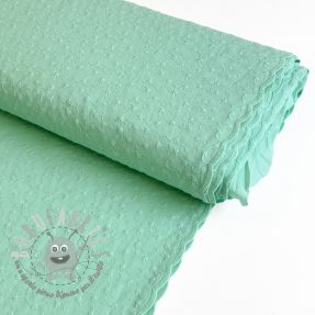 Tessuto di cotone Embroidery 2 side green