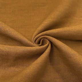 Linen enzyme washed mustard