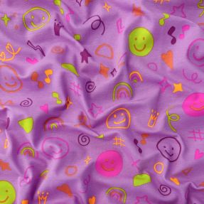 Úplet Neon doodles lavender