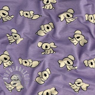 Jersey Koalas purple digital print ORGANIC