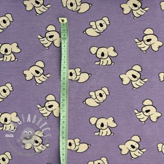 Jersey Koalas purple digital print ORGANIC