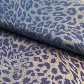 Tessuto di cotone JEANS FOIL Animal