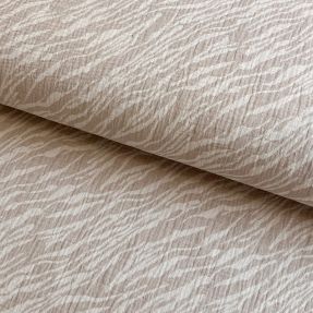 Dvojitá gázovina/mušelín JACQUARD Animal pattern taupe