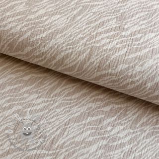 Mussola/Doppia garza Animal pattern taupe