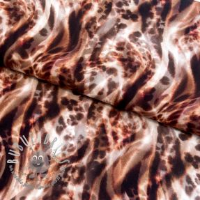 Viscosa ECOVERO Animal skin brown digital print