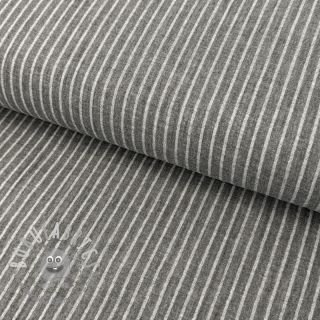 Mussola/Doppia garza YARN DYED Stripes grey