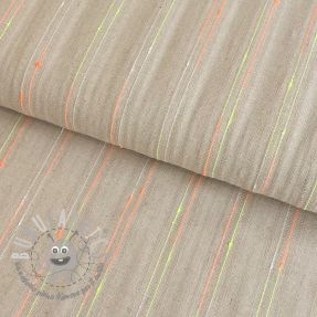 Viscosa con lino NEON stripe multicolour