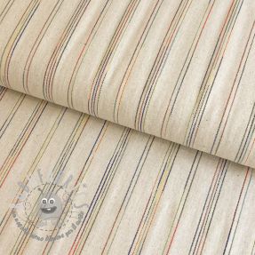 Viscosa con lino Multi stripe