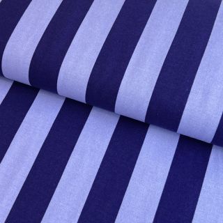 Bavlnená látka FLANNEL Stripes cobalt