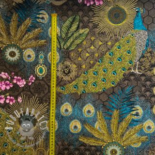 Tessuto decorativo jacquard Peacock Extravagant