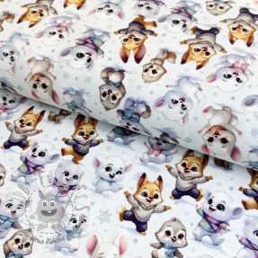 Jersey Snow animals design C digital print