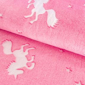 Wellness Fleece Glow in the dark Unicorns design C