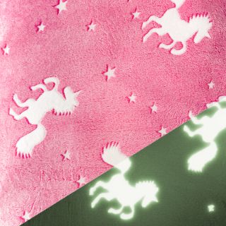 Wellness Fleece Glow in the dark Unicorns design C