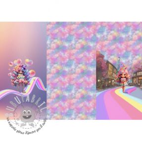 Felpa Rainbow Girl PANEL digital print