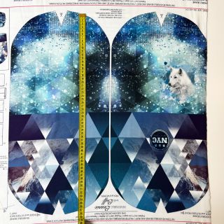 Teplákovina Ice Crystals PANEL SET FOR ADULTS digital print