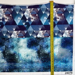 Teplákovina Ice Crystals PANEL SET FOR ADULTS digital print