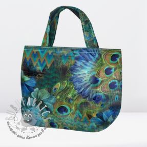 Tessuto decorativo BAG Peacock design panel