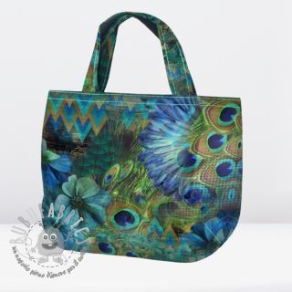 Tessuto decorativo BAG Peacock design panel