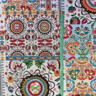 Tessuto decorativo jacquard Ethnic multico