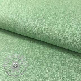 Lino con cotone Fishbone green