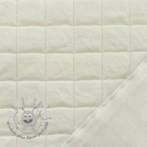 Tessuto trapuntato Square jacquard off white