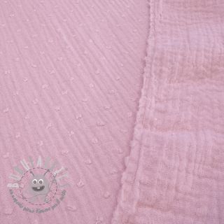 Mussola/Doppia garza DOBBY light pink